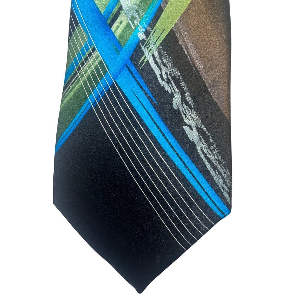 Jerry GARCIA Neck Tie Silk Necktie Men's Collection 61 Curves and Lines - Picture 7 of 7
